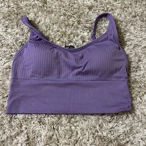 Purple Shorts Bra